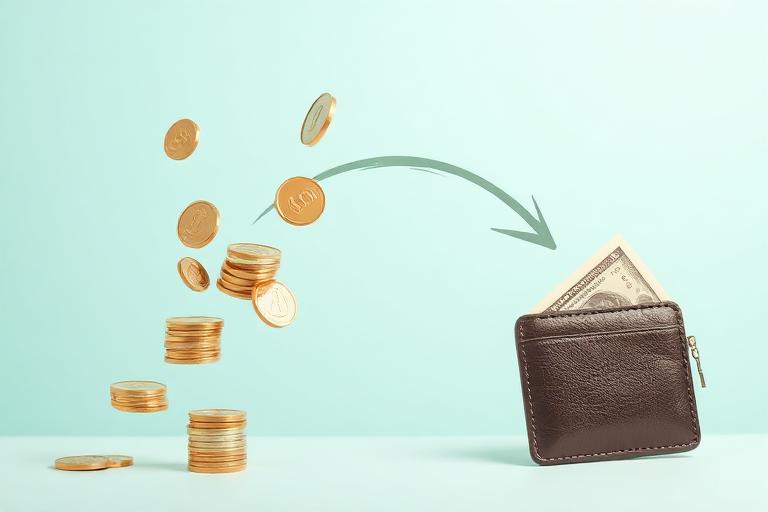 Casino cashback bonus concept with money being returned to player